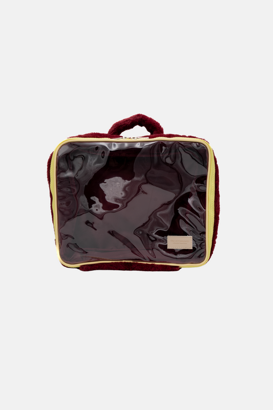 Glassy Bag L Fur Cherry